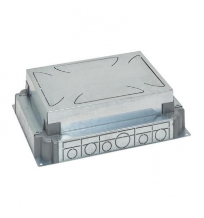 Boîte dencastrement chape béton auto - ajustable pour boîte de sol standard ou affleurante 12 ou 18 modules