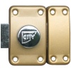 Verrou City 25 à bouton cylindre dépassant de 30 mm bronze