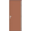 Barre de pivotement pour renfort de porte sur cornière hauteur 2200 mm 3 paumelles Maroc de 140 mm coloris marron droite