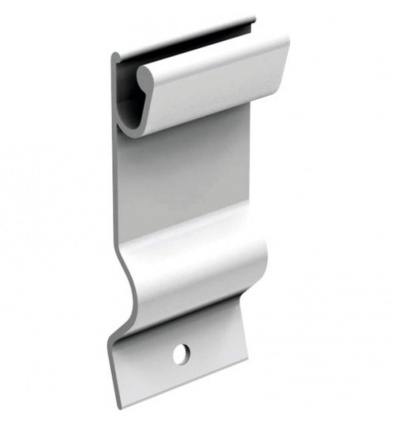 Kit de 4 clips pinces en aluminium brut 11169 pour rail volets coulissants Win-Slide R
