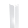 Cornière adhésive de protection d'angle acier revêtu PVC blanc 25 x 25 x 3000 mm