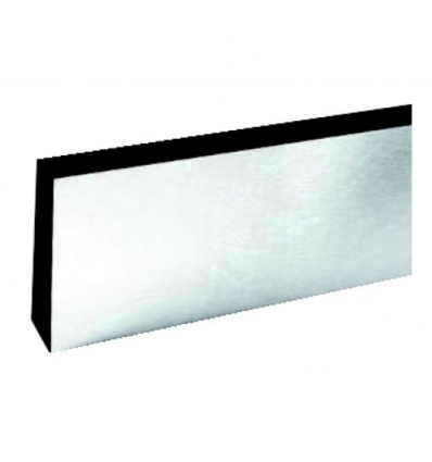 Plinthes de protection de porte épaisseur 0,8 mm en inox poli F17 - 920 x 150 mm