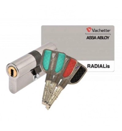 Cylindre double breveté type RADIALIS à clé protégée varié 3 clés 32,5 X 32,5