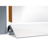 Seuil de porte aluminium ''à la Suisse'' en 50 X 15 mm avec joint d'étanchéité longueur 1000 mm anodisé argent