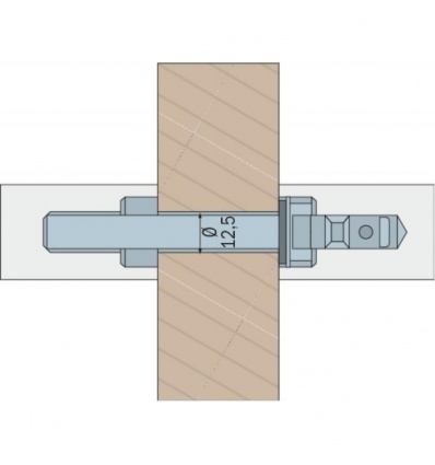 Fixations pour poignées série STG inox et nylon Ø 26, 32, 34 et 40 mm - montage droit par paire