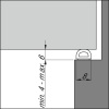 Joint caoutchouc bulbeux - espaces importants - type D coloris blanc longueur 100 m