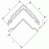 Protection d'angle en caoutchouc Angl'isol® - à alvéoles plates - usage intérieur et extérieur coloris gris