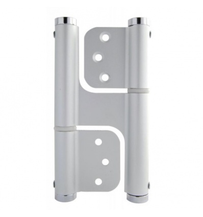 Charnière à ressort en aluminium type DP 120 double action pose sans entaillage en boîte de 2 pièces