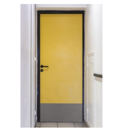 Plaque de protection de bas de porte adhésive, 930 x 350 mm finition blanc