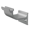 Support à visser - en aluminium - largeur 80 mm - pour profil Bio Form 40