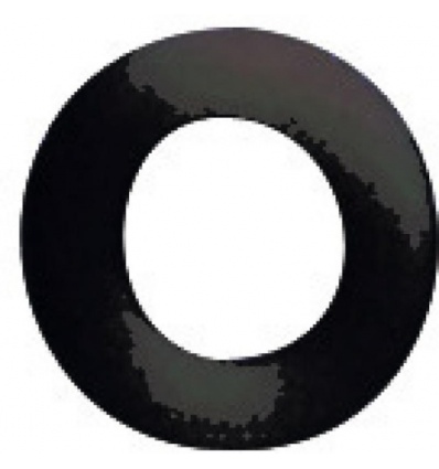 Rondelles de calage Ø14 mm épaisseur 3 mm en PVC noir boite de 50