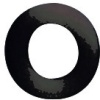 Rondelles de calage Ø14 mm épaisseur 3 mm en PVC noir boite de 50