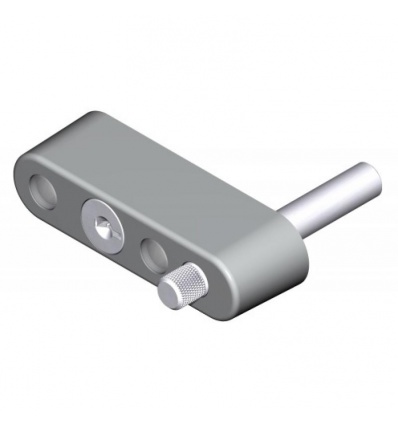 Verrou entrebâilleur à clé pour épaisseur de traverse 24 à 28,5 mm pour coulissant menuiserie aluminium type 2236