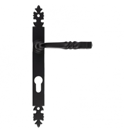 Plaques étroites de 285 x 25 mm finition fer noir cémenté pour Ensemble Bourgogne clé I