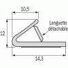 Joint polychloroprène thermique et phonique coupe-feu pour menuiserie plate rouleau 50 m