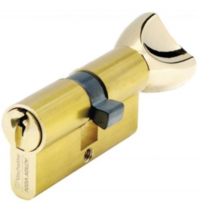 Cylindre double à bouton série 3111 sur numéro UA 1001 laiton nickelé 30 x B40 3 clés