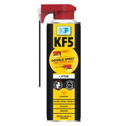 Lubrifiant dégrippant KF 5 double spray, aérosol de 500 ml net