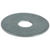 Rondelles plates LLu acier zingué blanc, pour vis diamètre 18 mm, sachet de 50 rondelles