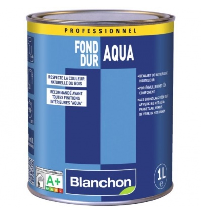Fond dur Aqua-Polyuréthane incolore bidon de 1 litre