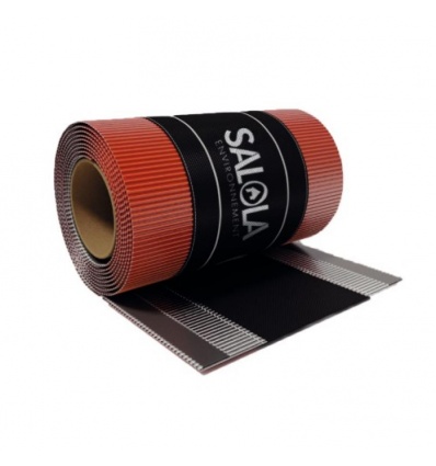 Closoirs aluminium ventilés, coloris rouge, largeur 32 cm, carton de 4 rouleaux de 5m