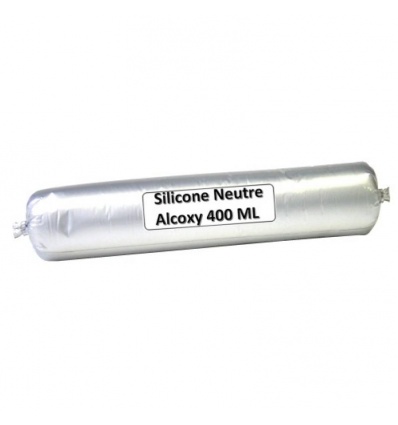 Mastic menuiserie silicone neutre B 800/2 coloris blanc carton de 25 poches de 400 ml