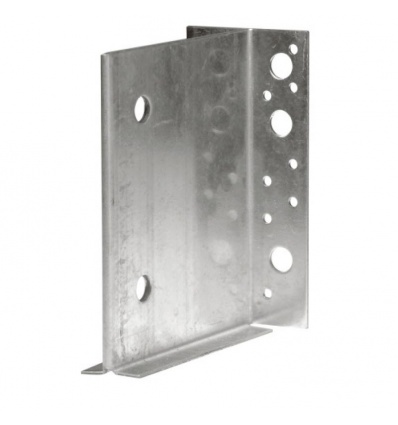 Étrier en âme intérieure ETNM acier galvanisé pour un assemblage discret, hauteur 230mm, profondeur 130mm carton de 10p