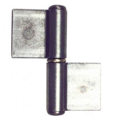 Paumelle de portail métallique nœud plat à lames déportée main gauche