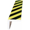 Protection d'angles droits à plier en mousse, coloris jaune/noir, longueur 40 cm, largeur 15 cm.