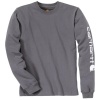 Tee-shirt manches longues Sleeve Logo gris clair taille L
