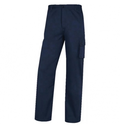Pantalon 100% coton PALIGA coloris bleu foncé taille M