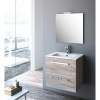 Plan double vasque Iberia céramique 120 x 46 cm pour meuble Studio Kit Comfort