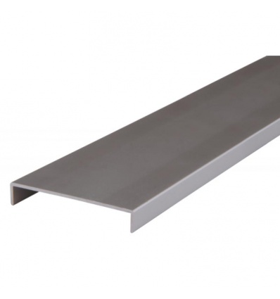 Nez de cloison en aluminium - largeur intérieure 78 mm - longueur 2600 mm - finition aluminium