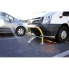Barrière de parking flexible jaune, tube diamètre 55 mm, hauteur 65 cm, longueur 97 cm