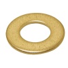Rondelles plates série moyenne Mu laiton, diamètre 6 mm, sachet de 100 pièces