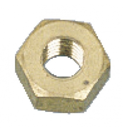 Écrous hexagonaux Hu laiton décolleté, diamètre 5 mm, sachet de 100 pièces