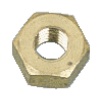 Écrous hexagonaux Hu laiton décolleté, diamètre 6 mm, sachet de 100 pièces
