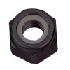 Écrous de sécurité hexagonaux autofreinés Nylstop bague nylon acier zingué noir, diamètre 3 mm, sachet de 100 écrous
