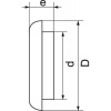 Grille de ventilation extérieure à encastrer Ø 100 mm - finition blanc