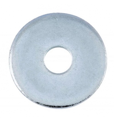 Rondelles de charpentier acier zingué blanc diamètre 10, dxDxe : 11x36x3mm boîte de 100 pièces
