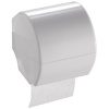 Distributeur de papier WC à fixer Durofort anti-bactérien avec couvercle - résine teintée blanche