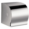Distributeur de papier WC Classique avec couvercle et fermeture à clé en Inox poli brillant