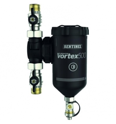 Filtre Eliminator Vortex 500 pour une filtration puissante en installation moyenne ,compact, débit 50l/min raccords 28mm