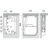Kit de compas de relevage FREE FLAP FORTE - ferrures droite/gauche, 2 caches, 2 attaches façade - 2,7-11,1kg H350-650mm