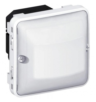 Détecteur de mouvements étanche toutes lampes avec neutre 3 fils 230V~ Plexo composable IP55 - gris et blanc