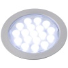 Kit 3 spots LED Sunny HE.IN TT 3 x 1,3 W 12 V 5000 K 3 x 18 LED gris métallisé
