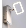 Spot LED Frame 2 x 4,5 W blanc dépoli/chromé