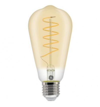 Lampe LED fil Heliax poire à filament 5,5 W ST64 ambrée E27