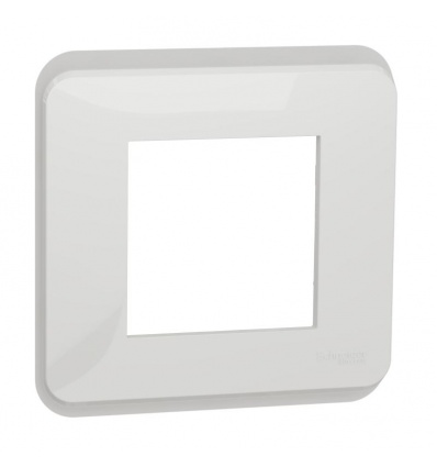 Plaque de finition Unica 10 modules blanc