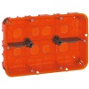 Boîte multimatériaux Batibox 2x3 postes ou 2x6 à 8 modules profondeur 50mm
