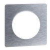 Plaque de finition Odace Touch 2 postes aluminium brossé
